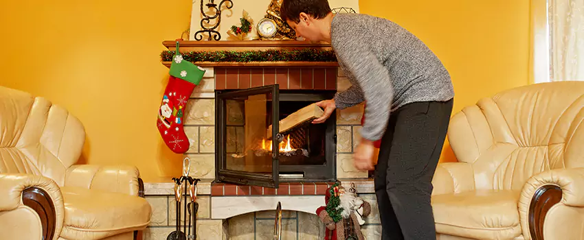 Rusted Metal Fireplace Restoration in Cherry Hill, Virginia